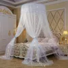 Home Large Elegant Mosquito Nets for Summer Hanging Kid ding Round Dome Canopy Curtain Bed Tent With Night Light