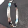 Lyxarmband Kvinnor Rostfritt stål Guld Bangle kan öppnas par enkla smycken gåvor för kvinnans tillbehör grossistkedja till hands har logotyp