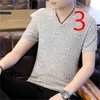 Autentyczne letnie męskie koszulka z krótkim rękawem T-shirt V-Neck Trend bawełniana szczupła koreańska wersja marki TIDE Half-Sleeved S 210420