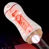 Nxy Automatique Avion Coupe Vrai Vagin Sucer Vibration Voix Sex Toys pour Homme Produits Doux Machine Masturbateur y 0127