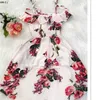 Yaz Sling Çiçek Elbise Kız Prenses Zarif Ruffles Düzensiz Culotte Elbiseler Plaj Çocuk Kız Giysileri 3 4 6 7 8 10 12 Yıl Q0716