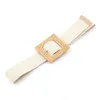 Ceintures Femmes Large Tressé Ceinture Élastique Pour Robe Ronde Bambou Boucle Casual Mode Ceinture Bois Jade Faux Paille Ceinture Ceintures Forb22