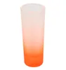 3oz sublimação Colorful tumbler transferência térmica fosca vidro transparente canecas pequenas cor de fundo gradiente de fundo fosco atacado