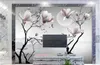 Custom photo wallpaper 3d murals wallpapers Beautiful Chinese style flower and bird background wall decoration painting for living room decor