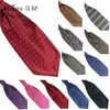 Ascot Tie Cravat Luxury Mens Dots Neck Self para hombres Corbata de boda