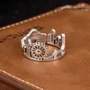 Clusterringe 2021 kreativer Urban Retro Style Ring London City Finger Britisches Gebäude für Frauen Cocktail Holiday Gift Fashion289e