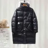 Ailegogo 90% Piumino d'anatra bianco Spessore Giacca calda Parka femminile Inverno Sciolto Lungo Moda Piumino Cappotto Neve Capispalla 211130