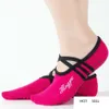 Стоит 1 пара спортивные йоги носки тапочки для женщин против скольжения леди демпфируя повязка балетной каблук танцы протектор