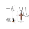 Vnox 독특한 나무 크로스 펜던트 목걸이 남자 보석 성경 맞춤 선물 24 체인 x0707