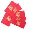 Envoltório de presentes 6 pcs festa vermelha Pacotes Primavera Festival delicado envelopes para casamento