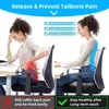 Memory Foam Seat Cushion Office Chair Pads voor Zittend Orthopedisch Donut Kussen Tailbone Pijn Relief Sciatica Hip Pillows 211203