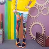 Primavera verão feminina leggings seção fina de moda cor de impressão estiramento lápis calças mulheres hip hop tornozelo-comprimento gd306 210506