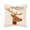 Feliz Navidad Funda de cojín Santa Claus Elk Decoración navideña Juego de almohadas para el hogar Adornos navideños Natal Navidad Año nuevo T9I001458