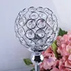 Peandim Wedding Centerpieces Candelabra Parties Decorations K9 Crystal Candlestick Shiny Silver Candle Holders For Home Decor SH190924