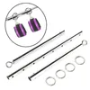 Nxy Adult Toys Stainless Steel Spreader Bar for Leg Spread Expandable Adjustable with Bdsm Bondage Handcuffs Games Sex Couples 1207