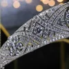 Asnora Великолепная корона Tiara de Noiva Meghan Markle Свадебные волосы Accessorie Ювелирные изделия Циркон Бримал и Тиары 210616