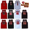 Mens 1 Derrick Rose 91 Dennis Rodman Treasable Sport Basketball Jersey CsportSwear 33 Scottie Pippen Jerseys Size S-2XL
