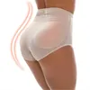 Women's Fake Butt Silicone Hip Pad Control Panties Seamless Mid-waist Butt Lifter Hip Enhancer Sexy Underwear Body Shaper 210402