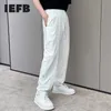 IEFB Kordelzug Elastische Taille Kausalen Weißen Hosen Für Männer Sportswear Lose Bandage Böden Jogginghose Hosen Streetwear 9Y7265 210524