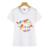 Kvinnors T-shirt Toppar T-shirt Kvinnor LGBTQ Pride Gender Queer Sexig Harajuku Bomull Kvinna Tshirt