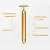 Gold Roller Vibrating Facial Massager Slimming Skin Beauty Bar Lift Tightening Wrinkle Pulse Firming Face Massage8026158