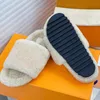 2021 Designer Slippers print Comfort Mule sandals Women Paseo Flat fashion luxury furry casual shoes wool Slide TPU Outdoor slipper Designers Slides