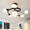 Plafoniera nordica NordicShade Design Fancy Lights Alta qualità Iron Art Glassel Dinging Room Decorare le lampade Magicbean