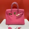 Mulher de moda clássica Bolsa de compras Designer genuíno Couro de avestruz fazer para encomendar a TOTA LADY para Handbag2625 Everyday