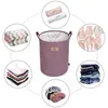 Foldable Storage Basket Portable Kids Toys Storage Bags Bins Printed Sundry Canvas Bucket Clothing Organization Handbags by sea T9I001815