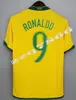 2002 Brasilien Fußball-Trikots 1998 Retro Hemden Carlos Romario Ronaldo Ronaldinho 2004 Camisa de Futebol 1994 Bebeto 2006 1982 Rivaldo Unifom