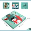 Décorations Fête Fête Fournitures Accueil Gardensnowman Avent Compte à rebours Calendrier DIY 24 jours Charms Bracelet Perles Set Surprise Box pour WOM