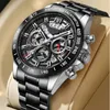 Дизайновый человек повседневные спортивные часы Top Luxury Mens Watches Date Chronograph Нержавеющая сталь Мужские часы Япония vk Quartz Движение