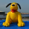 Enorme adorável cães amarelos infláveis ​​cães de natal balões brinquedos para festa decoração pet lojas e animais de estimação hospitais