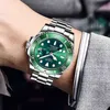 Lige top marca luxo moda mergulhador relógio homens 30atm impermeável data relógio relógios relógios de quartzo relógio de relógio de quartzo relogio masculino 210804