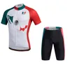 Maglia da ciclismo estiva Messico 2024 Set traspirante Team Racing Sport Kit da bicicletta Abbigliamento da bici corto da uomo M087