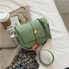 Lady Modny kształt siodła projektant Messenger Mała klapa Solid Crossbody Quality Skórzane Torebki Ramię