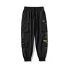 2021 Men Women Cargo Pants Multi Pocket Harem Pants Male Streetwear Fashion Mens Casual Jogging Pants New Elastic Waist Trousers X0723