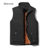 DIMUSI Gilet da uomo invernali Moda maschile Gilet caldi spessi Capispalla casual Gilet termico Cappotti Uomo Giacche senza maniche Abbigliamento Y1122