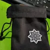 Bolsa de jóias de algodão preto 8x10cm 9x12cm 10x15cm 13x17cm pacote de 50 sacos de embalagem de presente de maquiagem