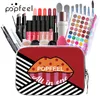 Popfeel Presentset Nybörjarsmink 24st i en påse Ögonskugga Läppglans Lip Stick Blush Concealer Kosmetisk Make Up Collection
