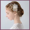 Accessori per capelli da sposa per matrimoni vintage Clips del copricapo Principessa Principessa Crystal Rhinestone Coparino Pearl Crown Headband