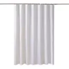 Waterproof White Shower Curtain Set With 12 Hooks Geometric Solid Bathroom Curtains Polyester Fabric Bath Curtain for Home Decor 210609