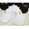 personalized wedding slippers