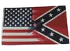 Ny 90*150 cm 5x3ft amerikansk flagga med konfedererad rebell inbördeskrigsflagga 3x5 fot flagga DHL gratis DAS137