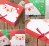 Wigilia Boże Narodzenie Duży prezent pudełko Santa Claus Fairy Design Kraft PaperCard Present Party Favorivical-Box Red Green Gifts Pakiet Pudełka SN2639