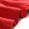 Men's Jeans Denim Stitching Fashion Trend Micro-elastic Hip Hop Red Black253r