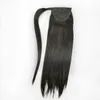 16 22 Wrap Magic Ponytail HorsetAil 100G140G Clips In On 100 Brasilian Remy Human Hair Extension Naturlig rak svart brun och blond färg för alternativ