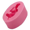 Fondan Diy Silikon Kalıp Üç 3D Uyuyan Pembe Bebek Çikolata Dekorasyon Kek Araçları Lolipop Mouldsa233741985