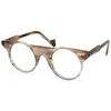 Optical Glasses Frame Brand Men Women Retro Round Eyeglasses Frames Vintage Plank Spectacle Frame Hight Qualitly Myopia Eyewear with Case