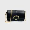 HBP New Arrival Famous Brand Soft Genuine Leather Ladies Pouch Bag With Big Metal Chain Messenger Hand Bag for Women